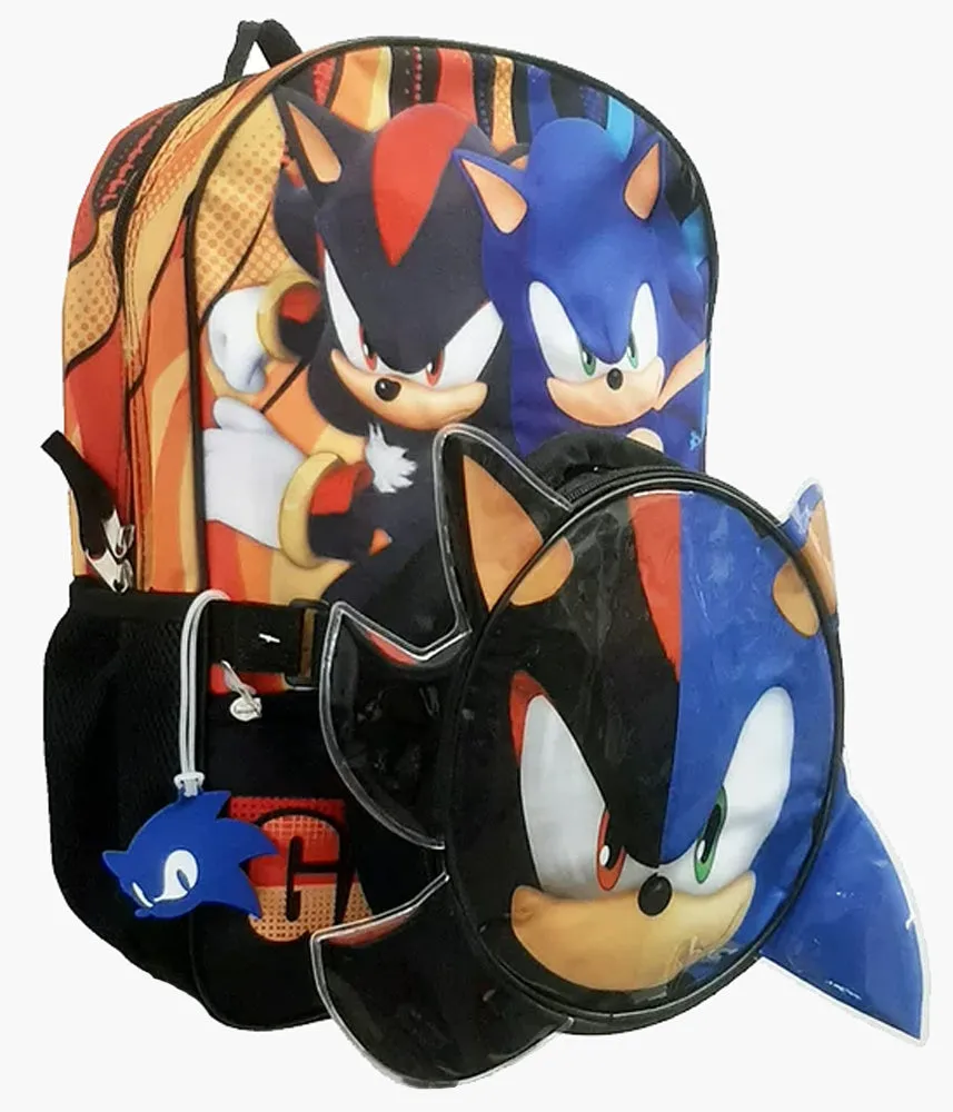 16" Sonic & Shadow Backpack/ Lunch Bag Combo