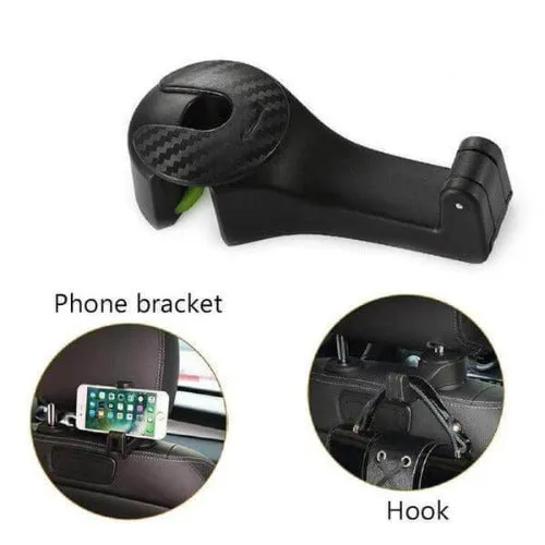 2in1 Multi-functional Car Headrest Hook (2 pcs)