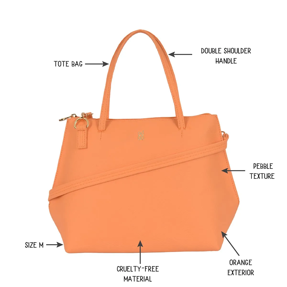 Baggit Women's Tote Handbag - Medium (Orange)