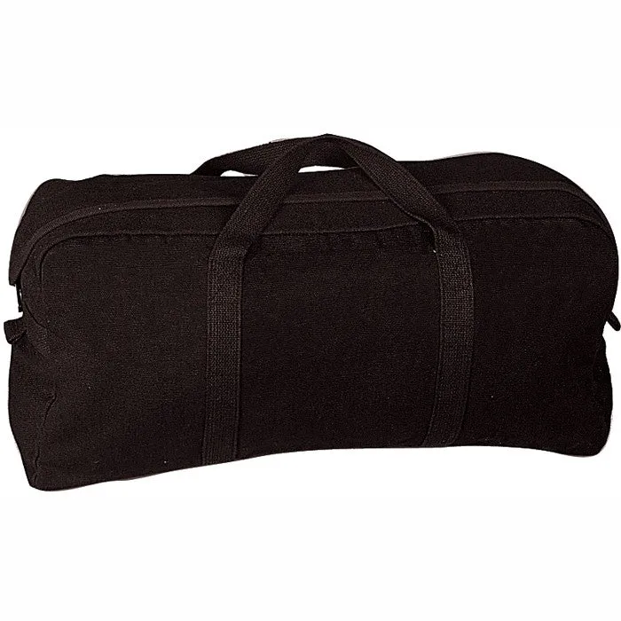 Black - Military GI Style Tanker Tool Bag - Cotton Canvas