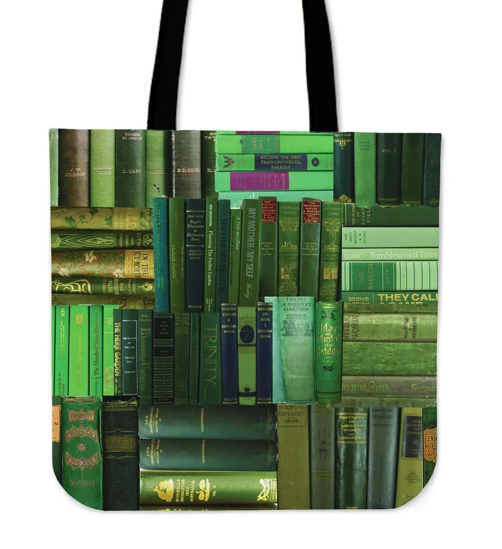 Book Spine Totes red