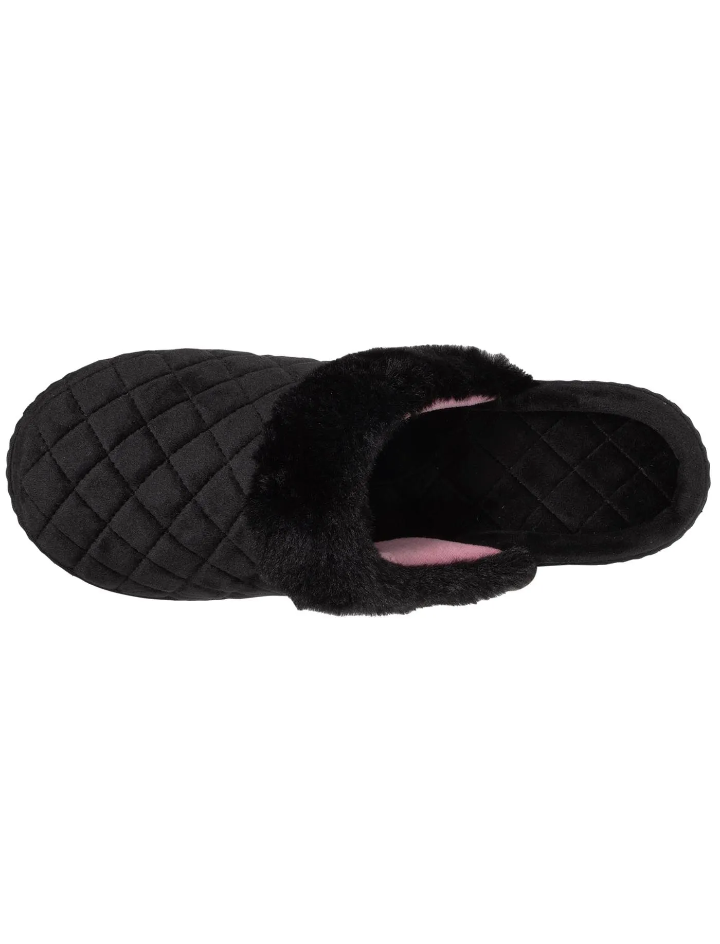 Chaussons mules Femme matelassé Noir