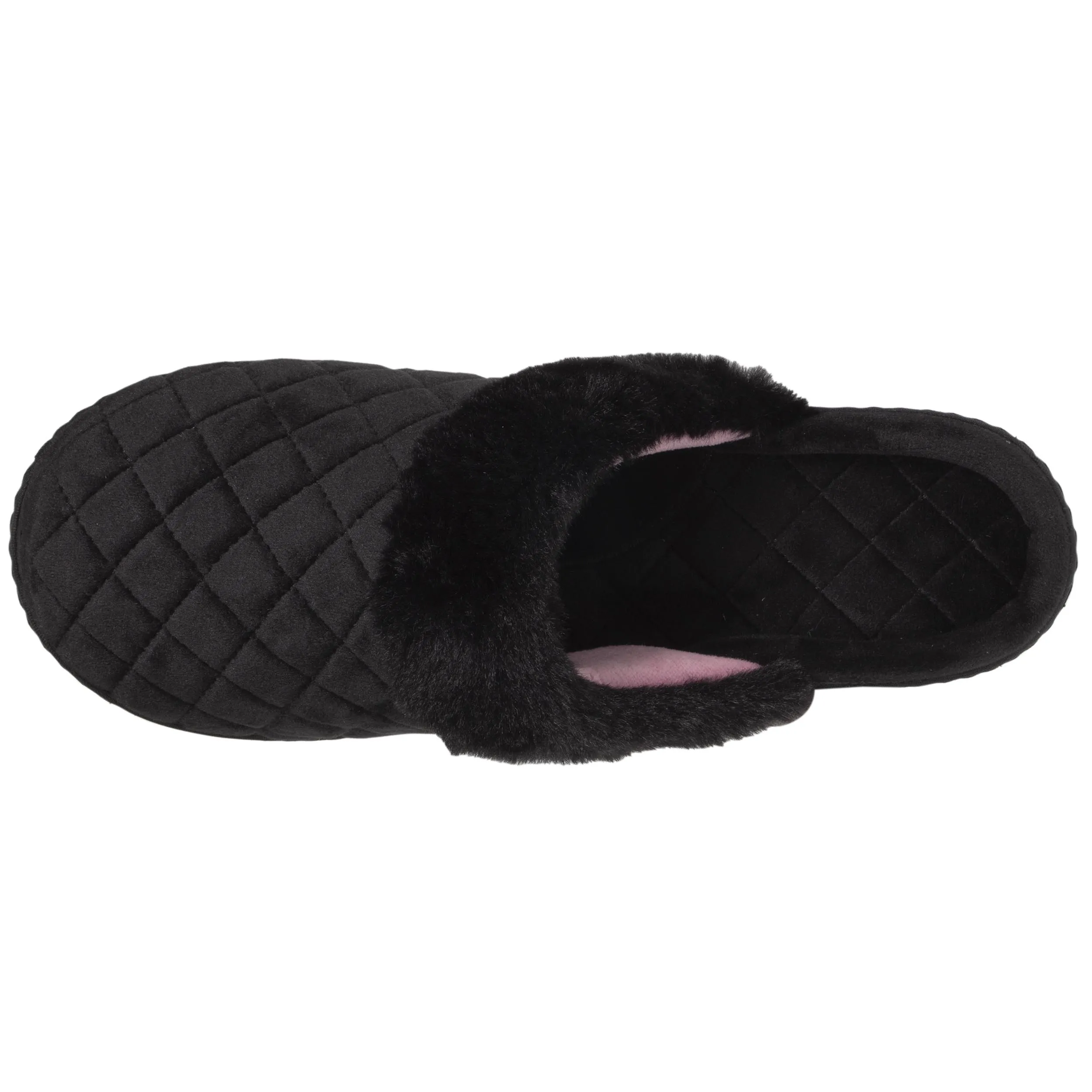 Chaussons mules Femme matelassé Noir