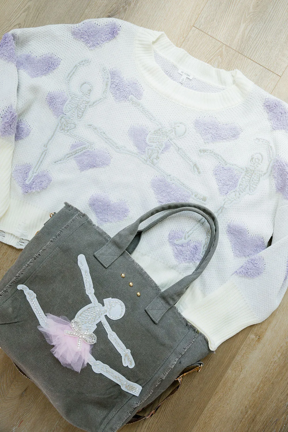 DANCING SKELETON TOTE BAGS