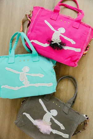 DANCING SKELETON TOTE BAGS