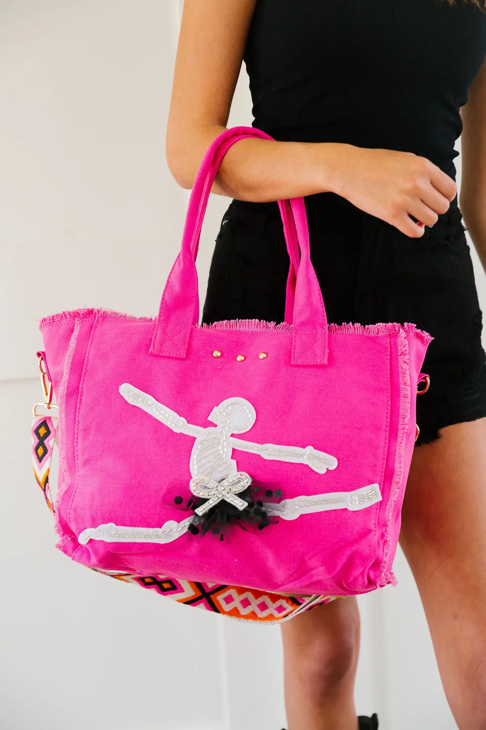 DANCING SKELETON TOTE BAGS