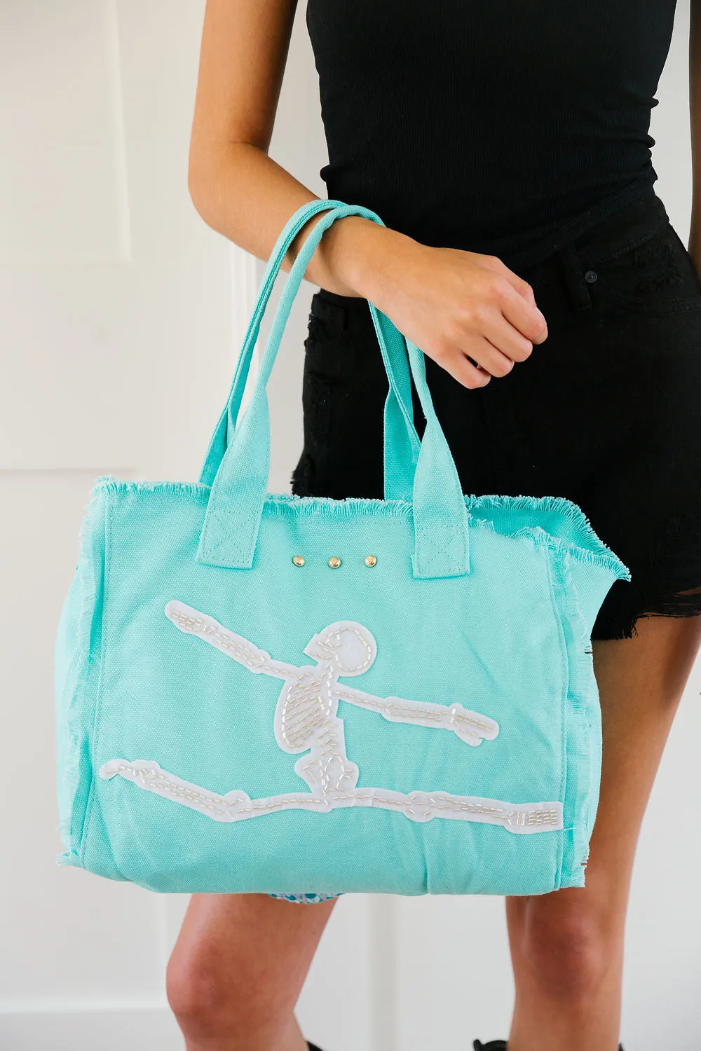 DANCING SKELETON TOTE BAGS