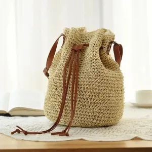 Drawstring Woven Bag