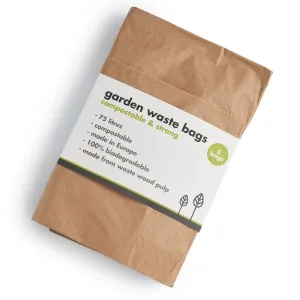 Ecoliving Compostable Paper Garden Waste Bags