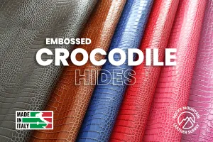 Embossed Crocodile - Luxury Veg Tanned Leather (HIDES)