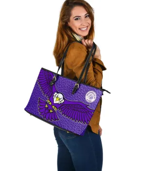 Englewood Lg. Leather Tote-01C-Purple