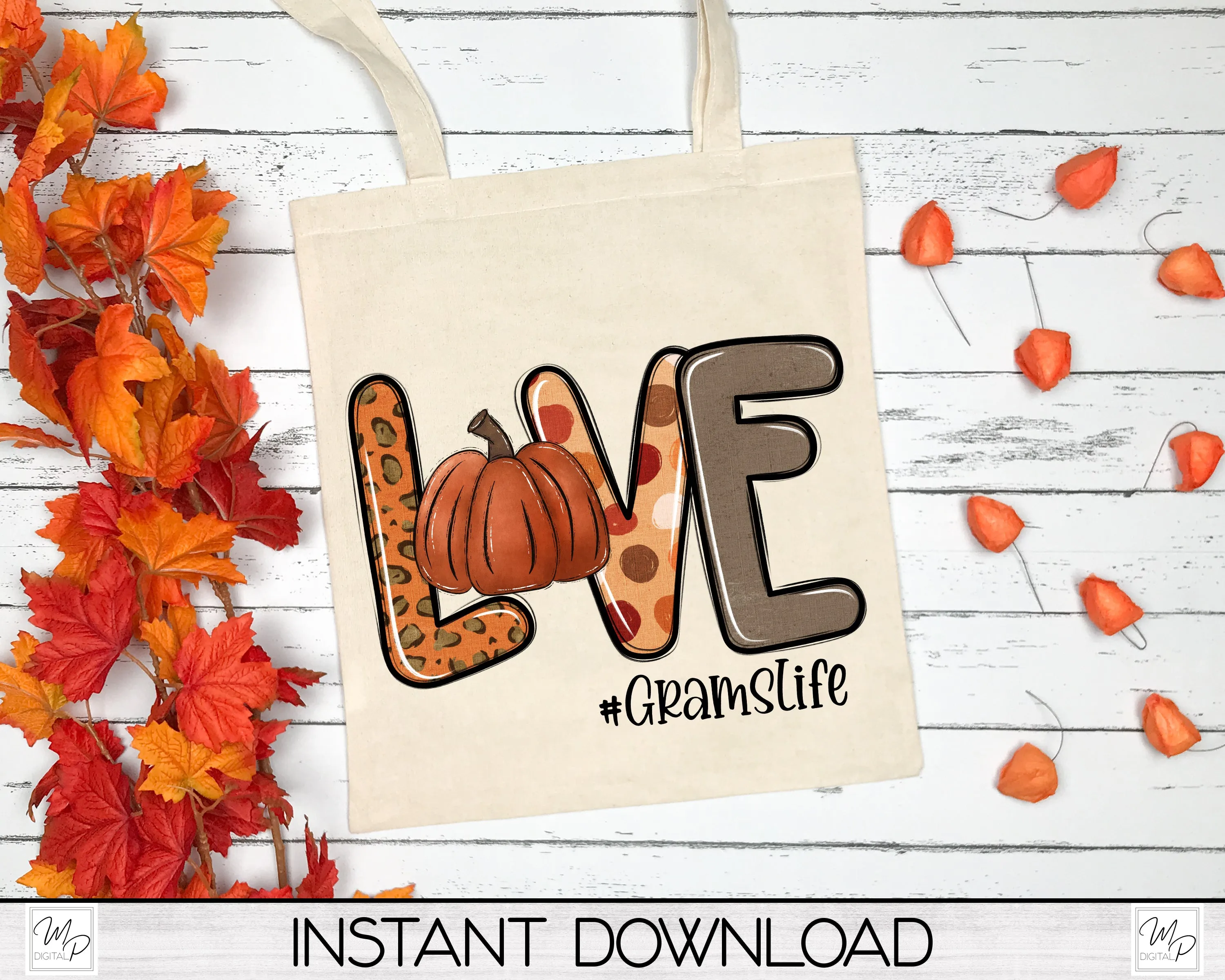 Fall Mom | Aunt Love VOL 2 Sublimation Design PNG Digital Download - Pumpkin, Tote Mug Tshirt Tumbler Sublimation - Commercial Use