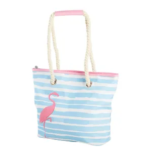 Flamingo Stripe Tote Bag