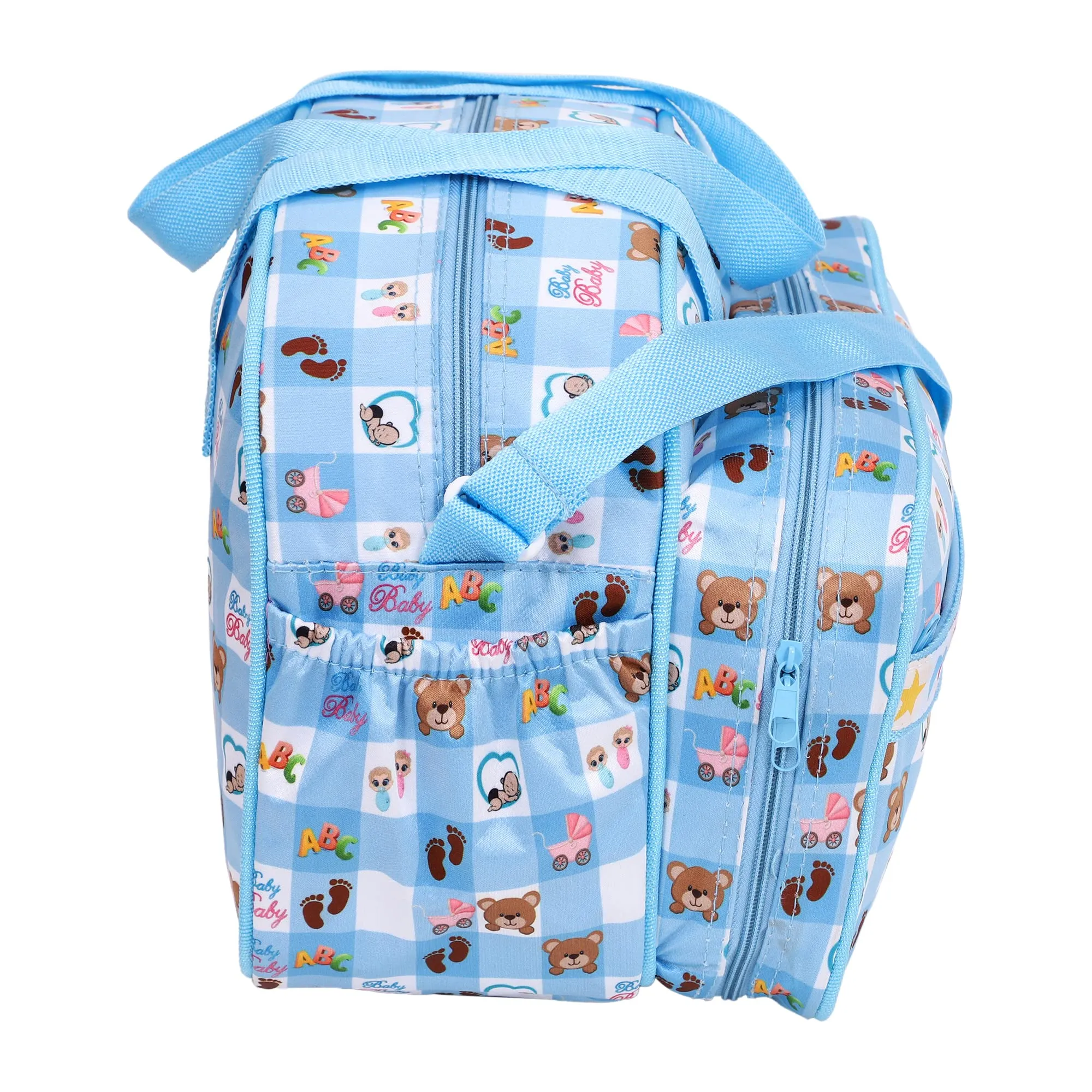 Gloworm Maternity Diaper Bag Nursery Print (Sky Blue)