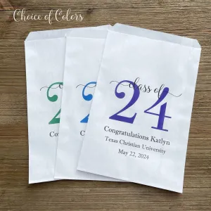 Graduation favor bags for the Class of 2024