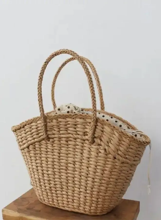 Hand Made Straw Bags for Women - Stylish Rattan  Beach Tote Bag, Fashionable Shoulder Bag, Eco-Friendly Handmade Purse for Trendy  Fashion for Girls