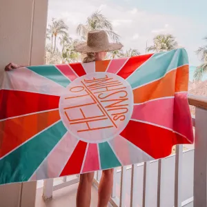 Hello Sunshine Quick Dry Wholesale Beach Towels