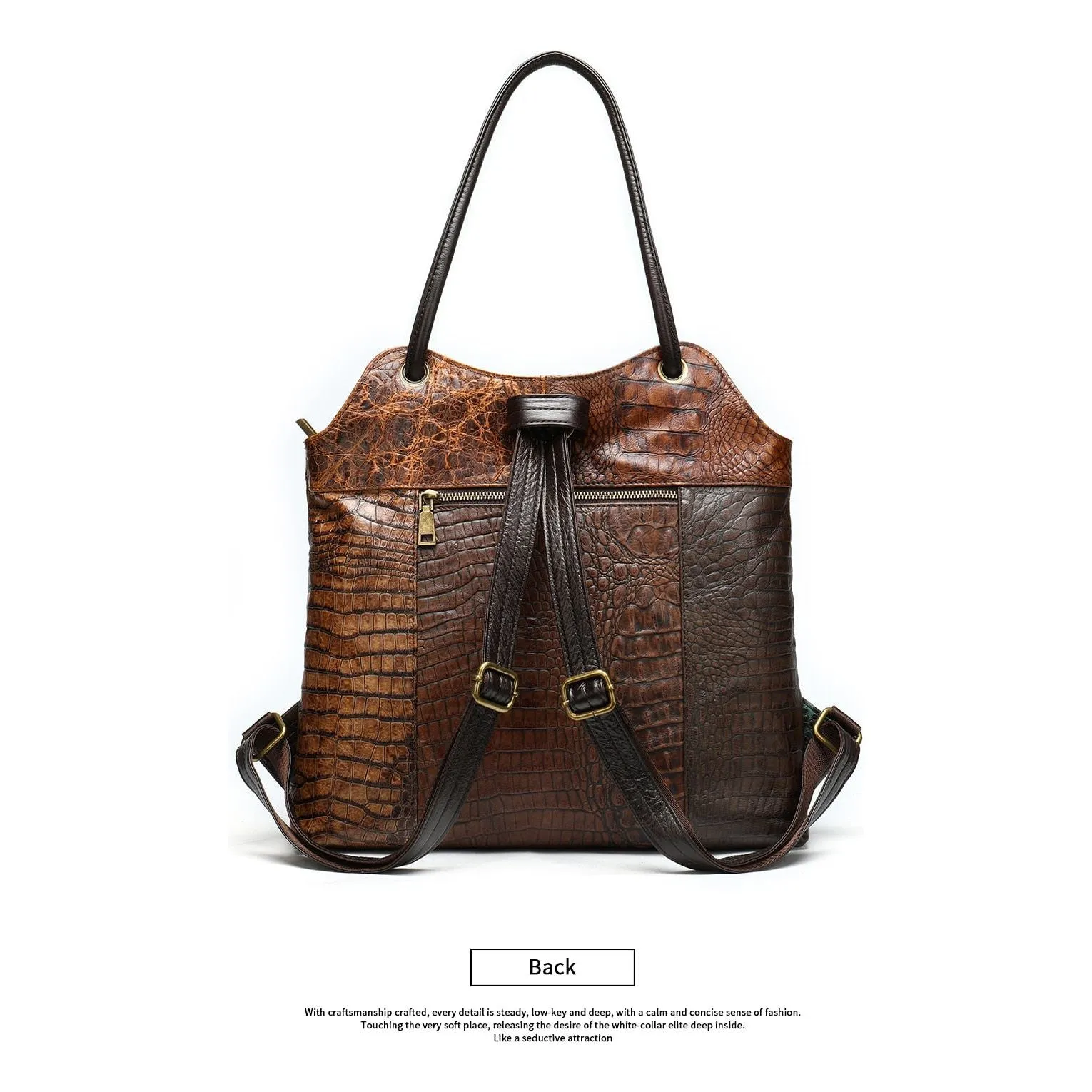 Luxury Bohemian Exotic Texture Applique Mini Daypack