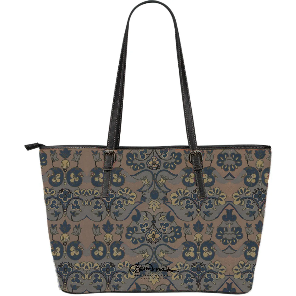 Not Quite Paisley On Light Brown Large Tote Bag