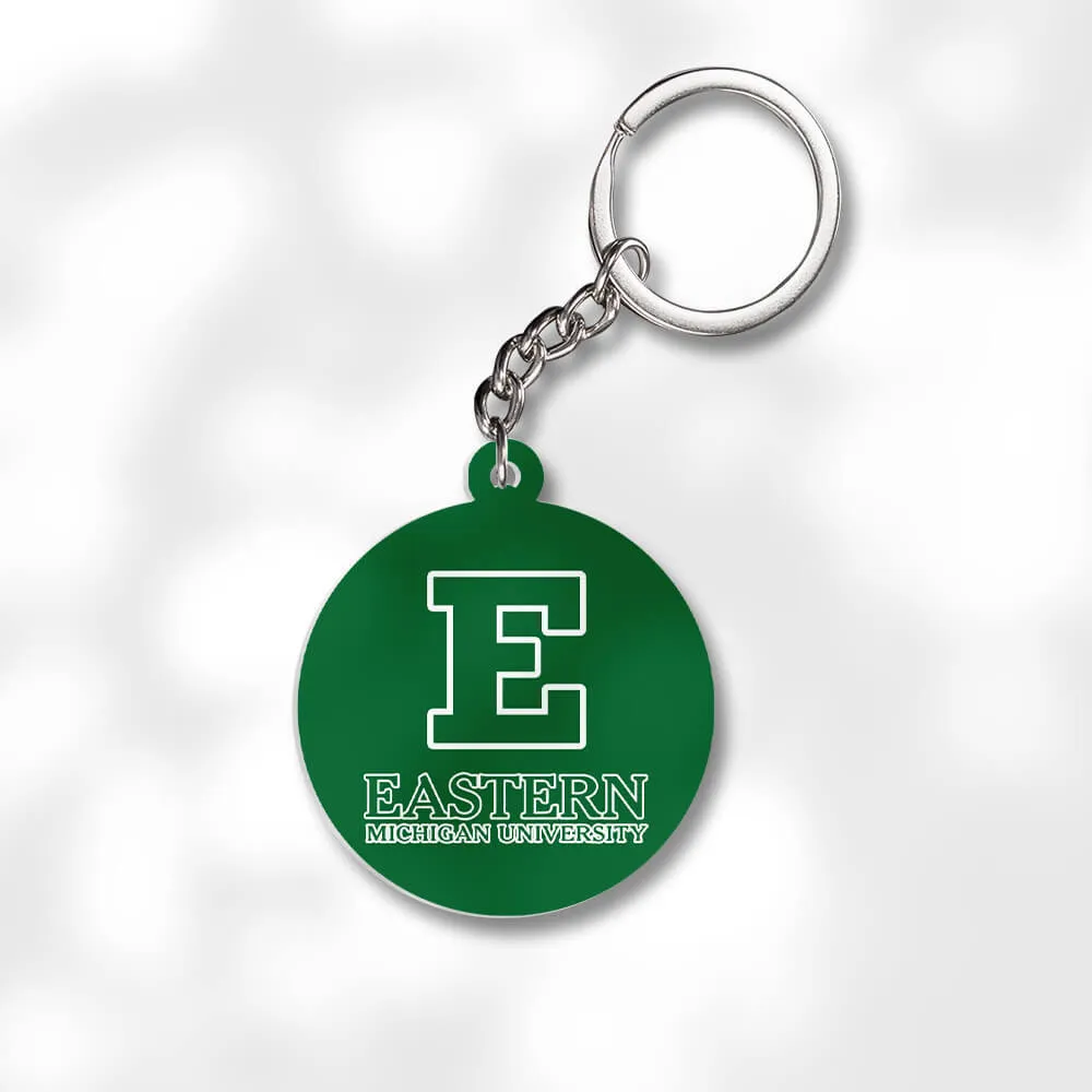 Pack 3 Eastern Michigan University Keychains