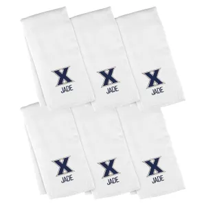 Personalized Xavier Musketeers 6-Pack Burp Cloths