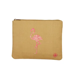 Pink Flamingo Zip Top Bag