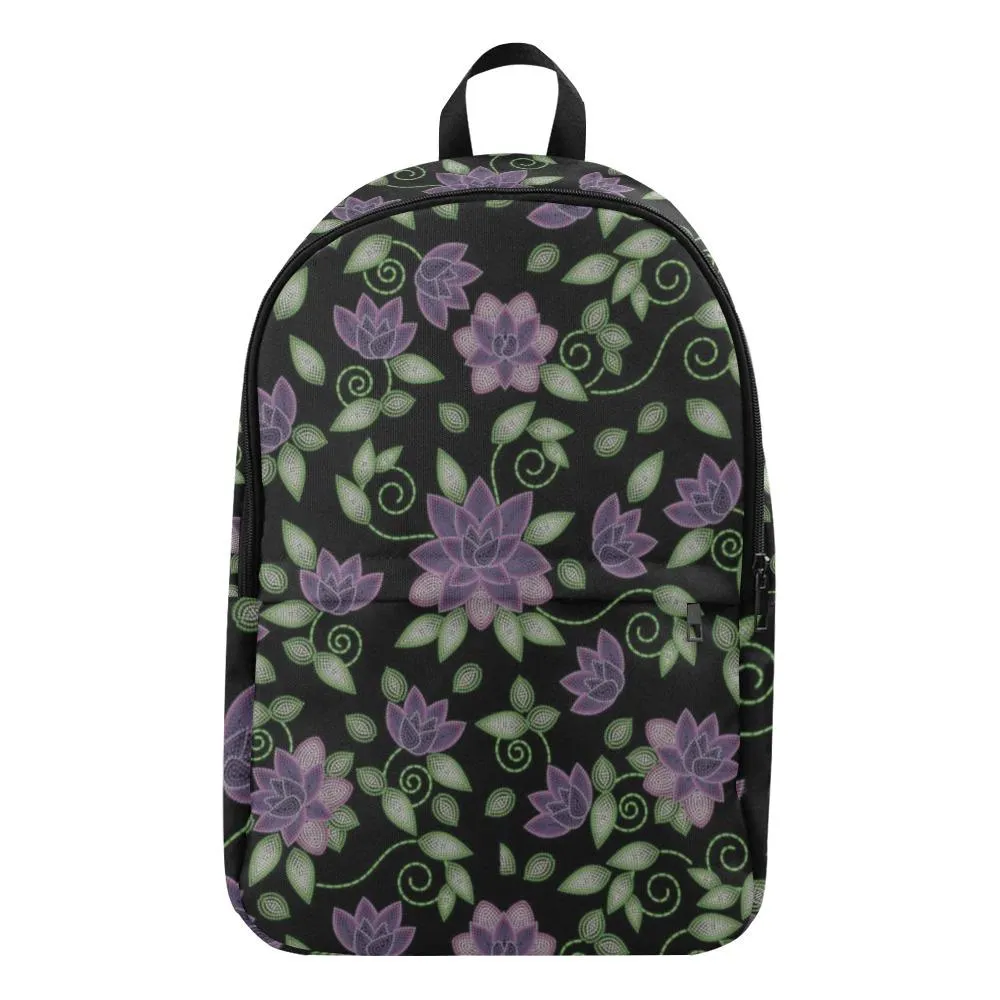 Purple Beaded Rose Backpack for Adult