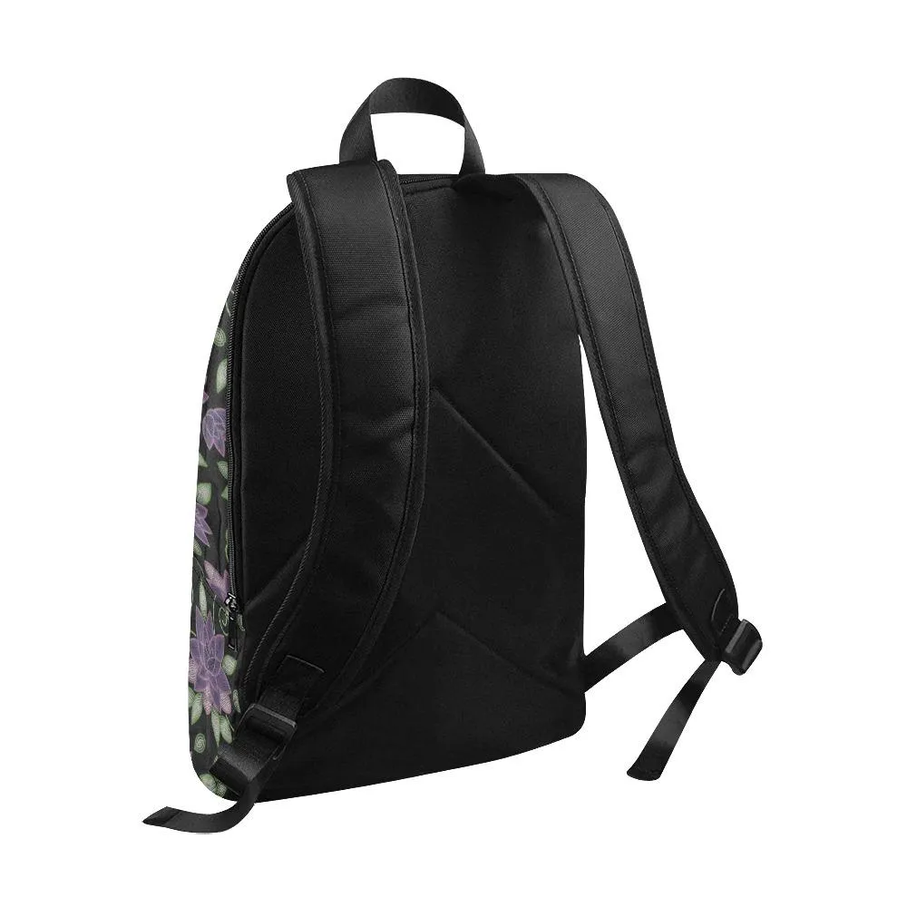 Purple Beaded Rose Backpack for Adult