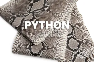 Python Snake - Matte Natural - Exotic Leather (PANELS)