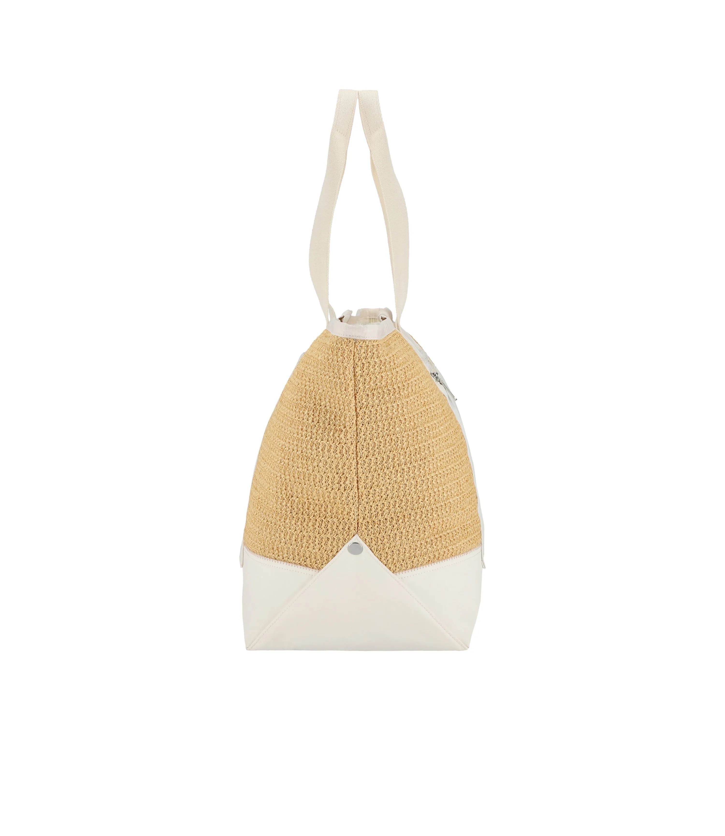 Raffia East/West Tote