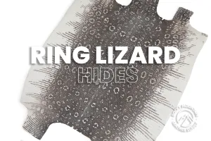 Ring Lizard - Matte Natural - Front Cut - Exotic Leather (HIDES)