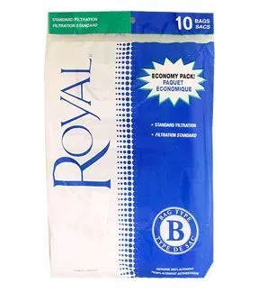 Royal Standard 'B' Style Vacuum Bags (Pack of 10) - Case of 24