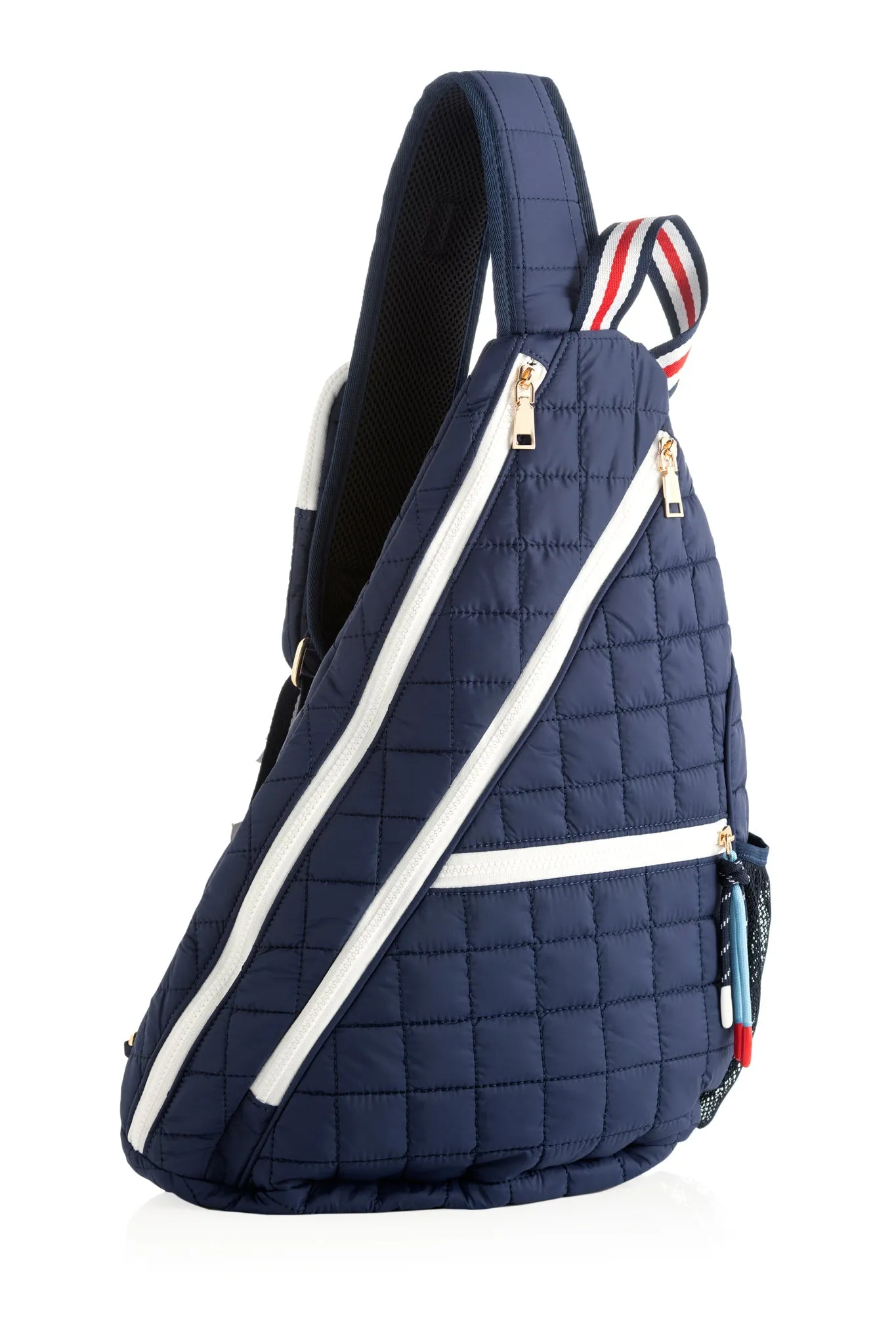 Shiraleah Ezra Quilted Nylon Sling Bag, Navy