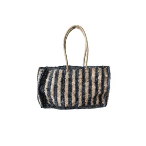 Sisal Tote Bag | Natural/Black 50x30cm