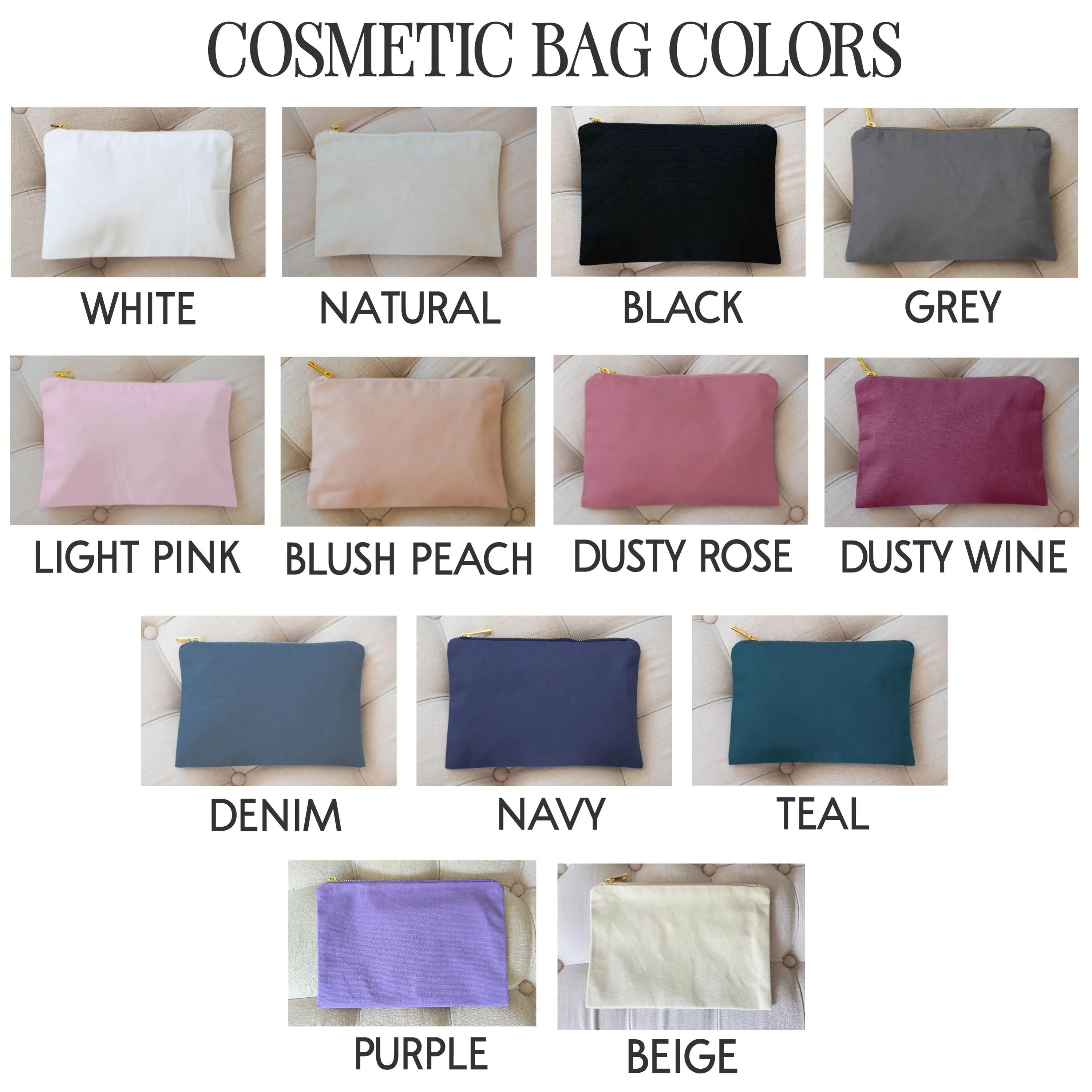 Small Cosmetic Bags Personalized | Cute Makeup Bag