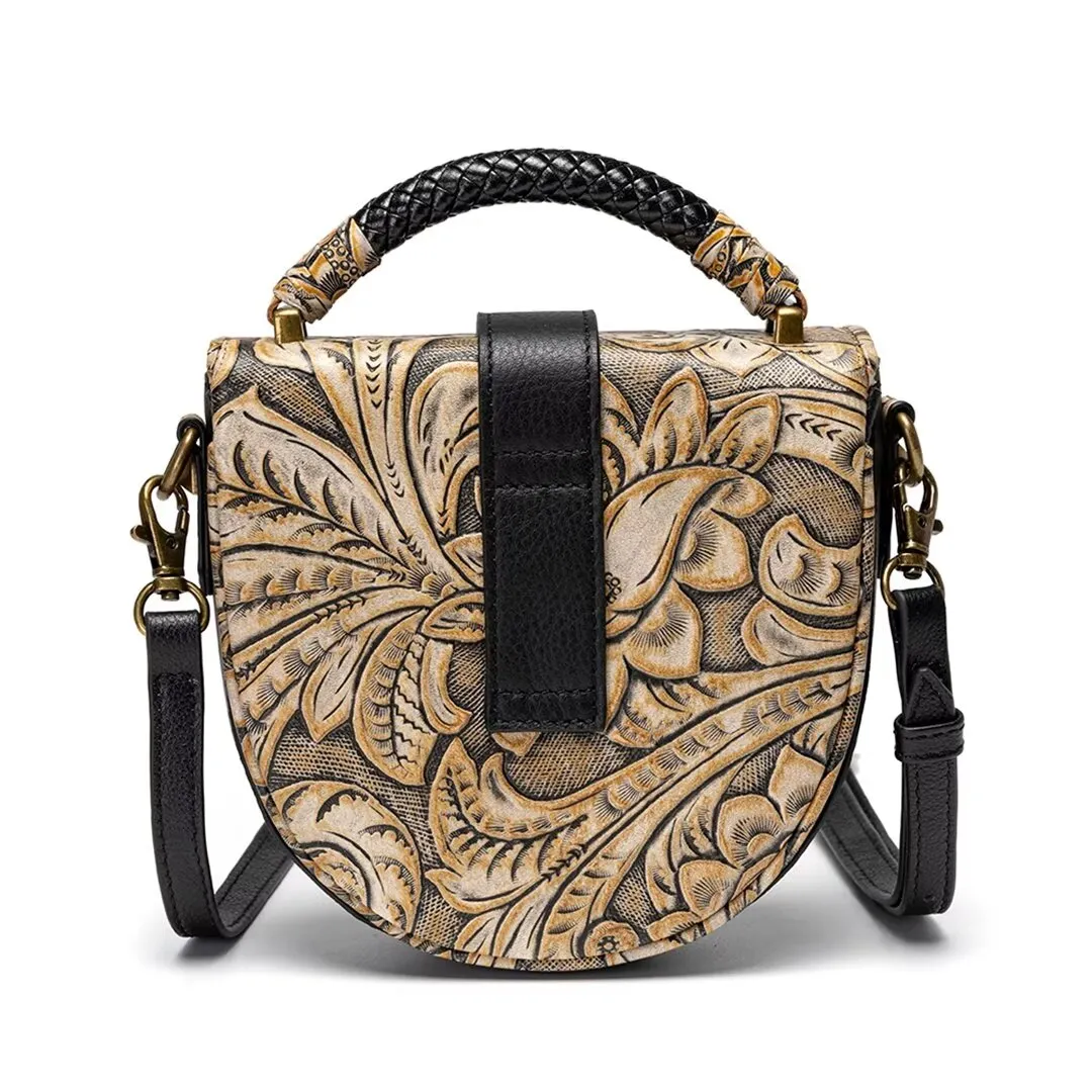 Smooth Alligator Shell Leather Bag