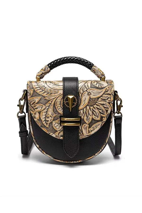 Smooth Alligator Shell Leather Bag