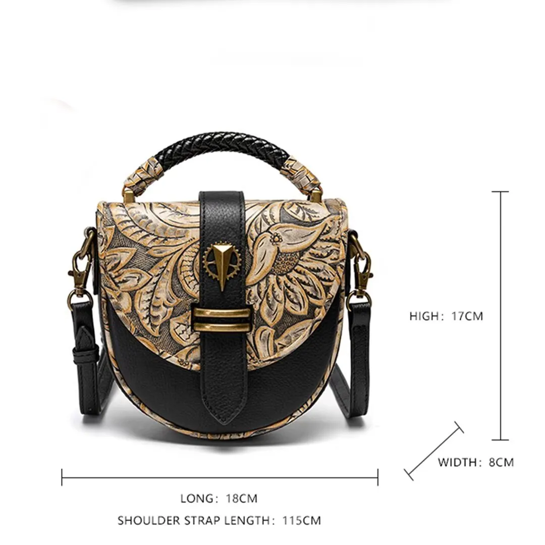 Smooth Alligator Shell Leather Bag