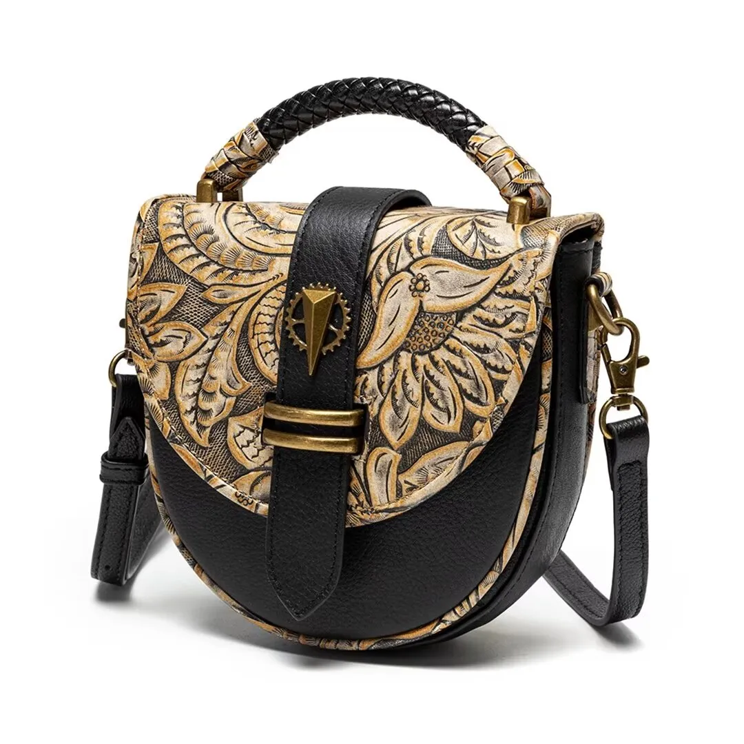 Smooth Alligator Shell Leather Bag