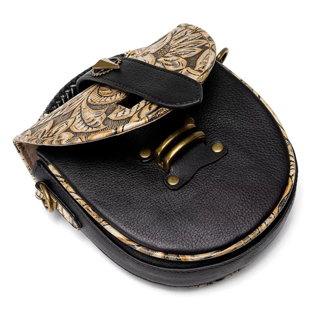 Smooth Alligator Shell Leather Bag