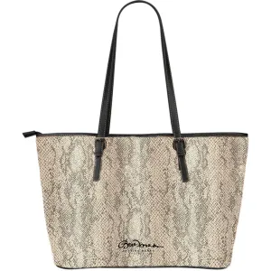 Snake Print Large Vegan Tote Bag