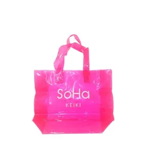 SoHa Keiki Clear Tote Small, Hot Pink