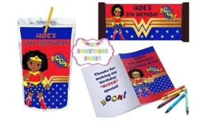 Super Hero Girl Birthday Theme - FREE SHIPPING