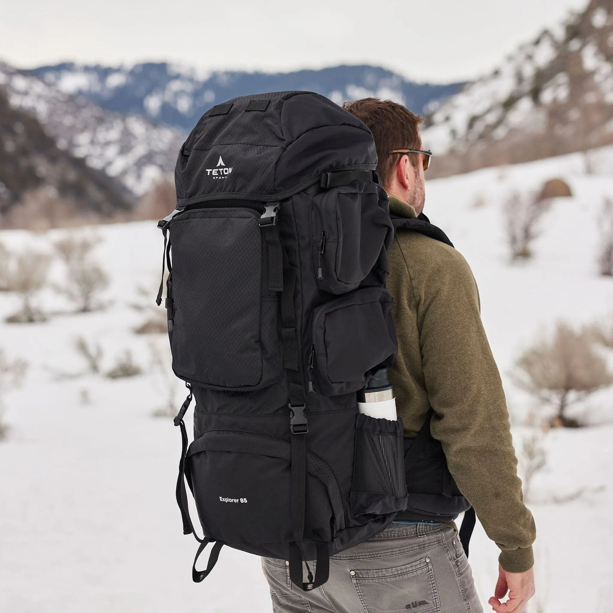 Teton Sports Explorer 85l Backpack in Black