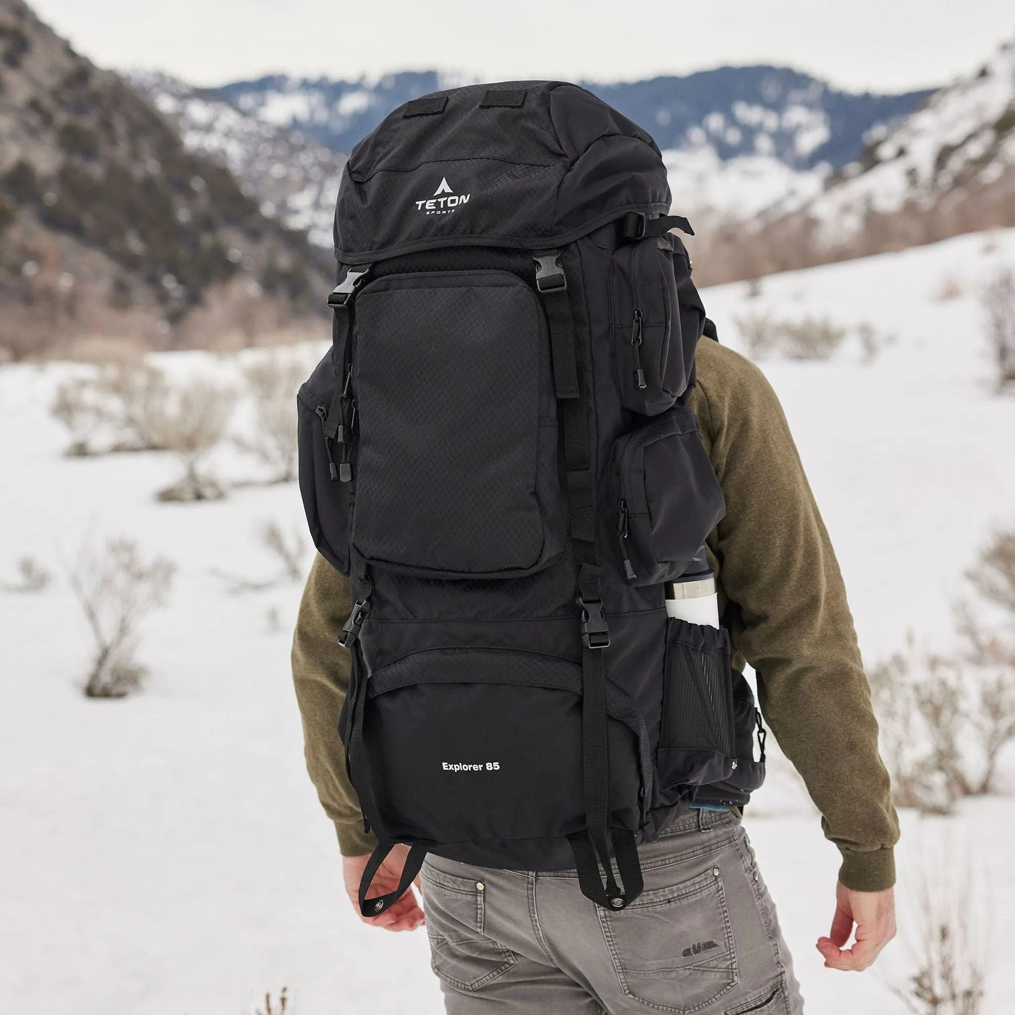 Teton Sports Explorer 85l Backpack in Black