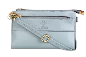 THE CLOWNFISH Priscilla Collection Womens Wallet Clutch Sling Bag Ladies Purse with Multiple Card holders (Pistachio Green)