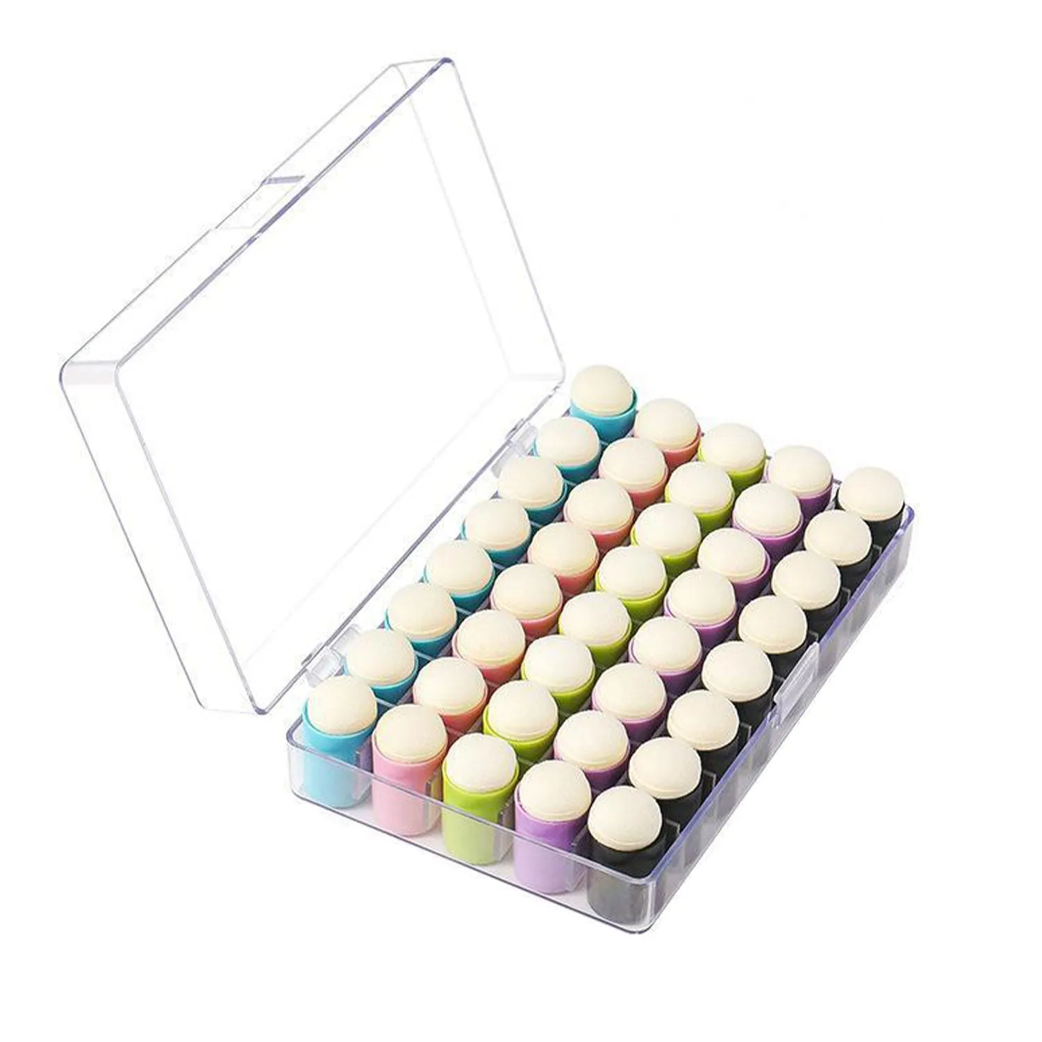 Universal Crafts Sponge Daubers & Storage Case 41pcs - Multi-Colour