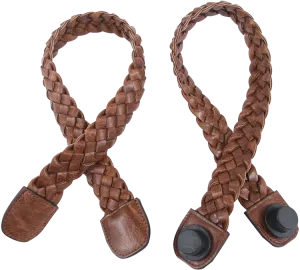 Versa Brown Braided Straps