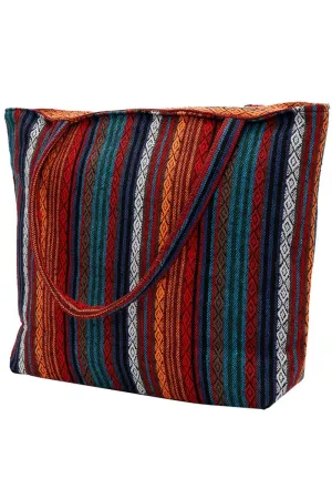 Western Navajo Tribal Canvas Tote Bag