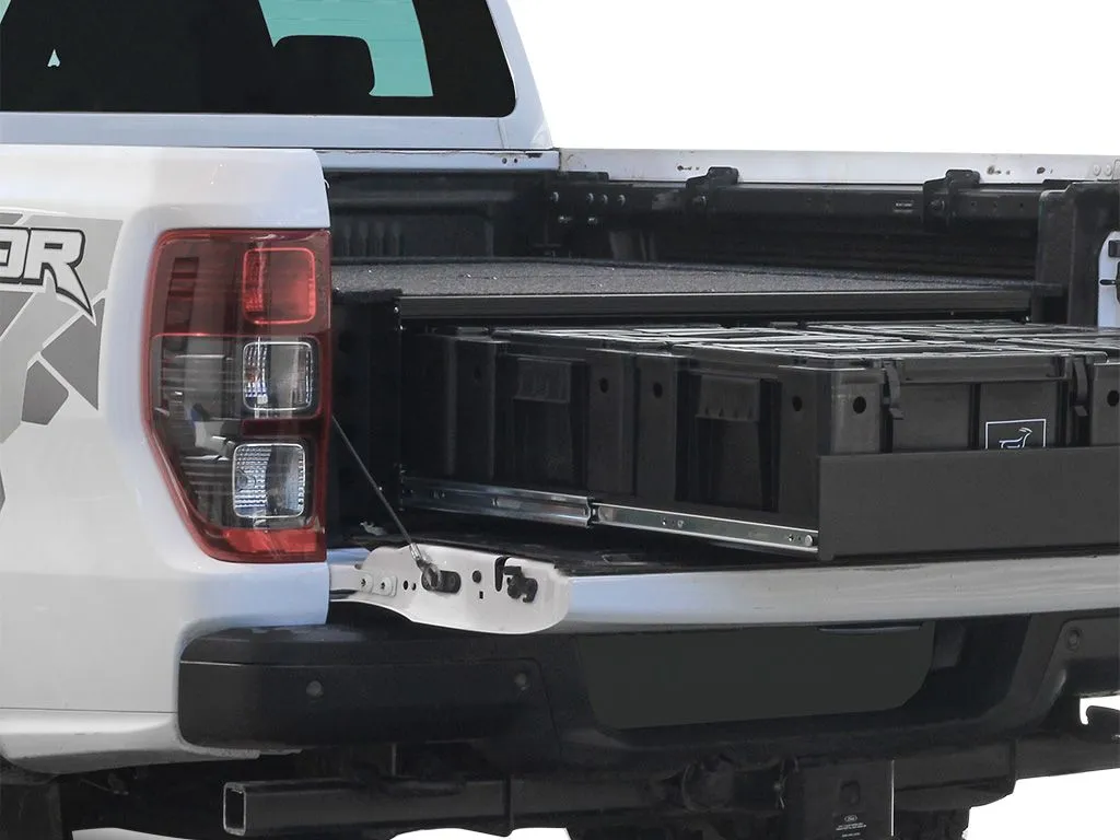 Wolf Pack Drawer Kit - Ford Ranger Wildtrak / Raptor w/ Drop-in Bed Liner 2014-2022